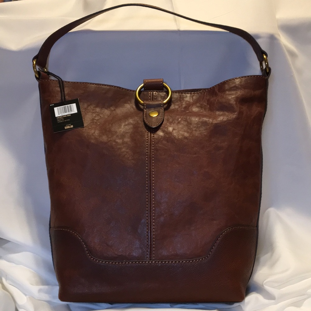 FRYE Leather Ring Hobo NWT